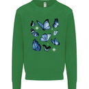 A Butterfly Collection Rhopalocera Kids Sweatshirt Jumper Irish Green