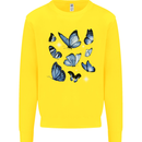 A Butterfly Collection Rhopalocera Kids Sweatshirt Jumper Yellow