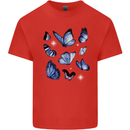 A Butterfly Collection Rhopalocera Kids T-Shirt Childrens Red