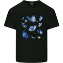 A Butterfly Collection Rhopalocera Mens Cotton T-Shirt Tee Top Black