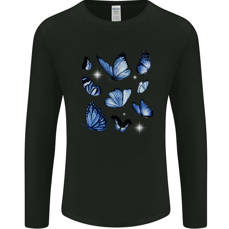 A Butterfly Collection Rhopalocera Mens Long Sleeve T-Shirt Black
