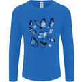 A Butterfly Collection Rhopalocera Mens Long Sleeve T-Shirt Royal Blue
