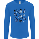 A Butterfly Collection Rhopalocera Mens Long Sleeve T-Shirt Royal Blue