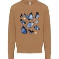 A Butterfly Collection Rhopalocera Mens Sweatshirt Jumper Caramel Latte