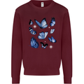 A Butterfly Collection Rhopalocera Mens Sweatshirt Jumper Maroon