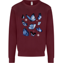A Butterfly Collection Rhopalocera Mens Sweatshirt Jumper Maroon