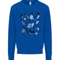 A Butterfly Collection Rhopalocera Mens Sweatshirt Jumper Royal Blue