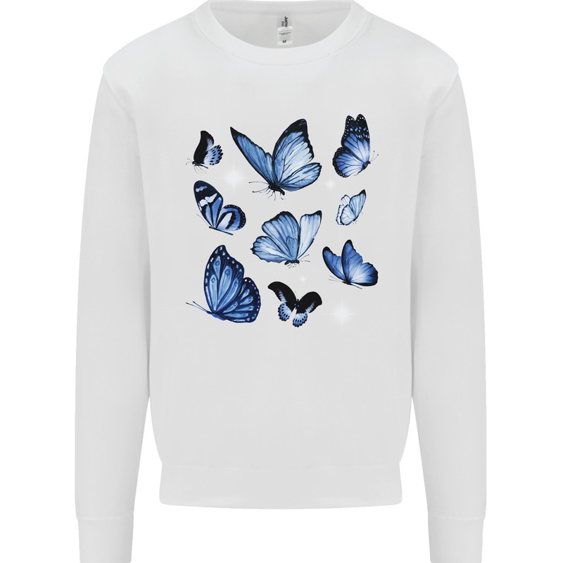 A Butterfly Collection Rhopalocera Mens Sweatshirt Jumper White