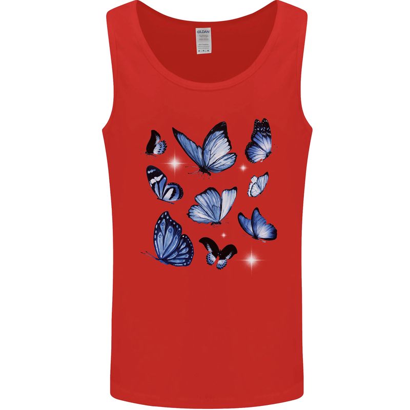 A Butterfly Collection Rhopalocera Mens Vest Tank Top Red