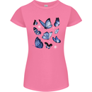 A Butterfly Collection Rhopalocera Womens Petite Cut T-Shirt Azalea