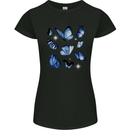 A Butterfly Collection Rhopalocera Womens Petite Cut T-Shirt Black