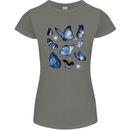 A Butterfly Collection Rhopalocera Womens Petite Cut T-Shirt Charcoal