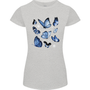 A Butterfly Collection Rhopalocera Womens Petite Cut T-Shirt Sports Grey