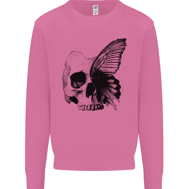 A Butterfly Skull Mens Sweatshirt Jumper Azalea