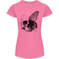 A Butterfly Skull Womens Petite Cut T-Shirt Azalea