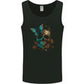 A Butterfly Skull in the Wild Mens Vest Tank Top Black