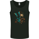 A Butterfly Skull in the Wild Mens Vest Tank Top Black