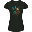 A Butterfly Skull in the Wild Womens Petite Cut T-Shirt Black