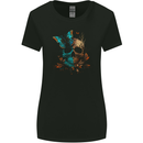 A Butterfly Skull in the Wild Womens Wider Cut T-Shirt Black
