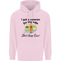 A Caravan for My Wife Caravanning Funny Childrens Kids Hoodie Light Pink