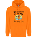 A Caravan for My Wife Caravanning Funny Childrens Kids Hoodie Orange