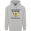 A Caravan for My Wife Caravanning Funny Childrens Kids Hoodie Sports Grey