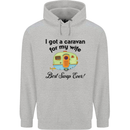 A Caravan for My Wife Caravanning Funny Childrens Kids Hoodie Sports Grey