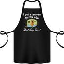 A Caravan for My Wife Caravanning Funny Cotton Apron 100% Organic Black