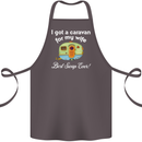 A Caravan for My Wife Caravanning Funny Cotton Apron 100% Organic Dark Grey