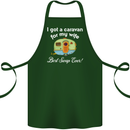 A Caravan for My Wife Caravanning Funny Cotton Apron 100% Organic Forest Green