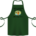 A Caravan for My Wife Caravanning Funny Cotton Apron 100% Organic Forest Green