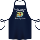 A Caravan for My Wife Caravanning Funny Cotton Apron 100% Organic Navy Blue