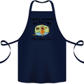 A Caravan for My Wife Caravanning Funny Cotton Apron 100% Organic Navy Blue