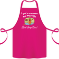 A Caravan for My Wife Caravanning Funny Cotton Apron 100% Organic Pink