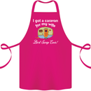 A Caravan for My Wife Caravanning Funny Cotton Apron 100% Organic Pink