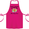 A Caravan for My Wife Caravanning Funny Cotton Apron 100% Organic Pink