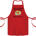 A Caravan for My Wife Caravanning Funny Cotton Apron 100% Organic Red