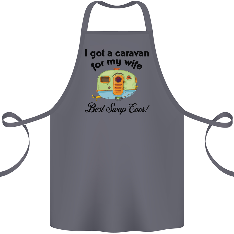 A Caravan for My Wife Caravanning Funny Cotton Apron 100% Organic Steel