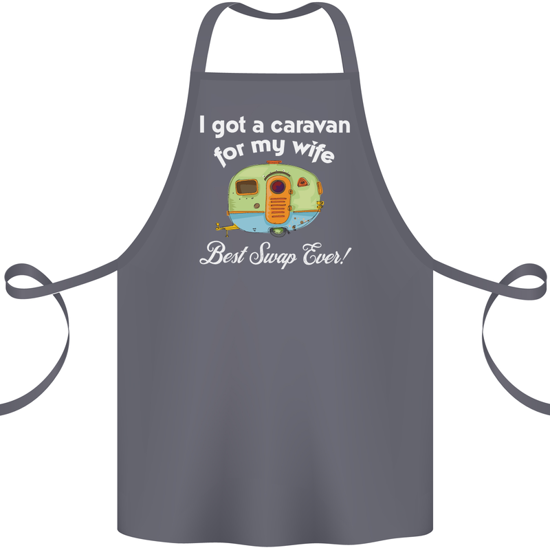 A Caravan for My Wife Caravanning Funny Cotton Apron 100% Organic Steel