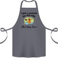 A Caravan for My Wife Caravanning Funny Cotton Apron 100% Organic Steel