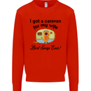 A Caravan for My Wife Caravanning Funny Kids Sweatshirt Jumper Bright Red