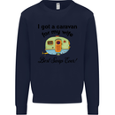 A Caravan for My Wife Caravanning Funny Kids Sweatshirt Jumper Navy Blue