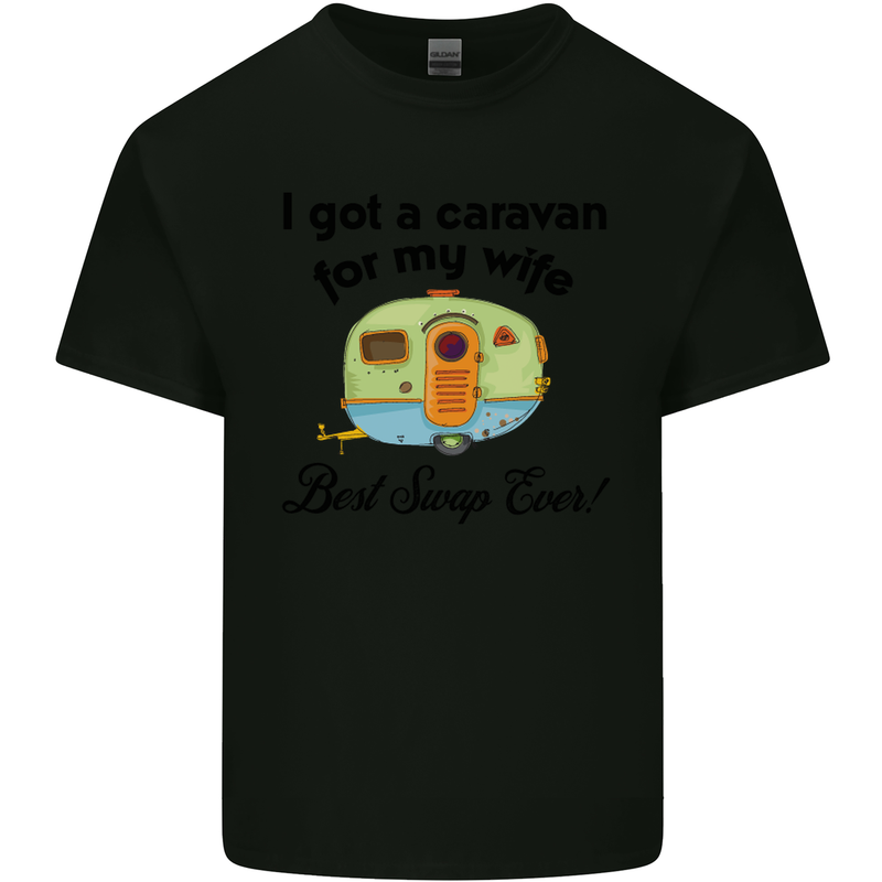 A Caravan for My Wife Caravanning Funny Kids T-Shirt Childrens Black