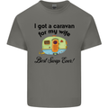 A Caravan for My Wife Caravanning Funny Mens Cotton T-Shirt Tee Top Charcoal