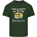 A Caravan for My Wife Caravanning Funny Mens Cotton T-Shirt Tee Top Forest Green