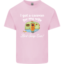 A Caravan for My Wife Caravanning Funny Mens Cotton T-Shirt Tee Top Light Pink