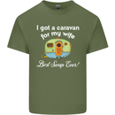 A Caravan for My Wife Caravanning Funny Mens Cotton T-Shirt Tee Top Military Green