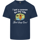 A Caravan for My Wife Caravanning Funny Mens Cotton T-Shirt Tee Top Navy Blue