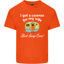 A Caravan for My Wife Caravanning Funny Mens Cotton T-Shirt Tee Top Orange