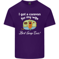 A Caravan for My Wife Caravanning Funny Mens Cotton T-Shirt Tee Top Purple